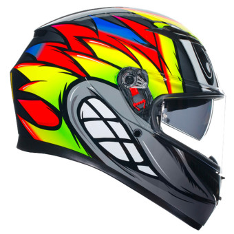 AGV K3 Multi Birdy 2.0 Grey Yellow Red + Kit Bluetooth BT Mini