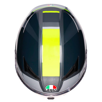 AGV K3 Shade Grey Yellow Fluo + Kit Bluetooth Lokui K30