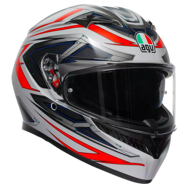 Integral AGV K3 Space Matt White Red Fluo