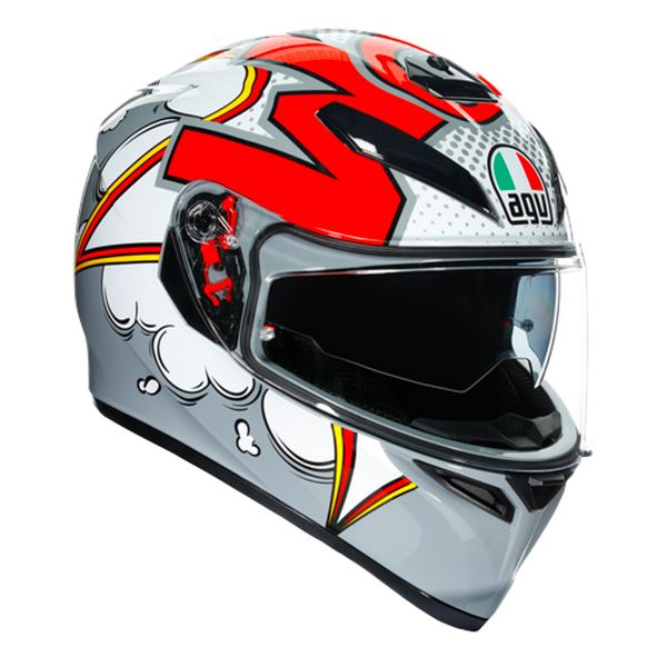 Integral AGV K3 SV Bubble Grey White Red