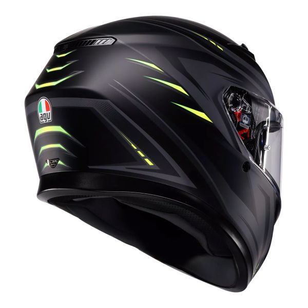 AGV K3 Syth Matt Black Yellow Fluo