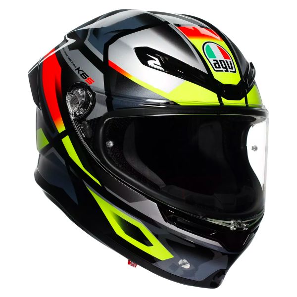 Integral AGV K6 S Erazer Black Red Yellow Fluo