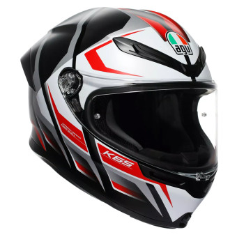 Integral AGV K6 S Karve Matt Black White Red