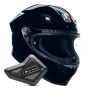 Casque Integral AGV K6 S Mono Black + Kit Bluetooth BT Mini