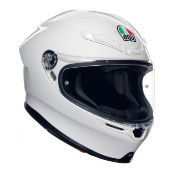AGV K6 S Mono White + Kit Bluetooth Lokui K30