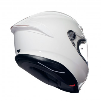 AGV K6 S Mono White + Kit Bluetooth Lokui K30