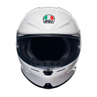 AGV K6 S Mono White + Kit Bluetooth Lokui K30