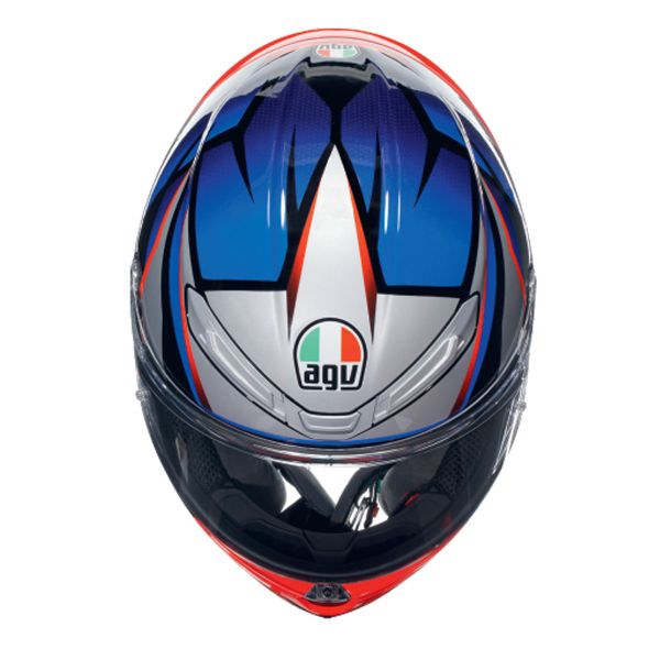 AGV K6 S Multi Slashcut Black Blue Red + Kit Bluetooth Lokui K30