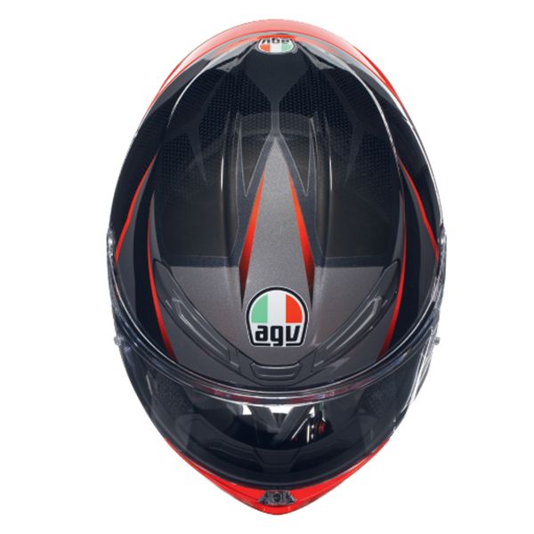 AGV K6 S Multi Slashcut Black Grey Red + Kit Bluetooth Lokui K30