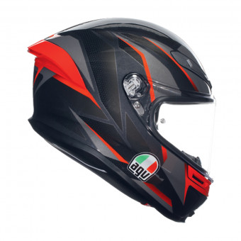 AGV K6 S Multi Slashcut Black Grey Red
