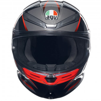 AGV K6 S Multi Slashcut Black Grey Red