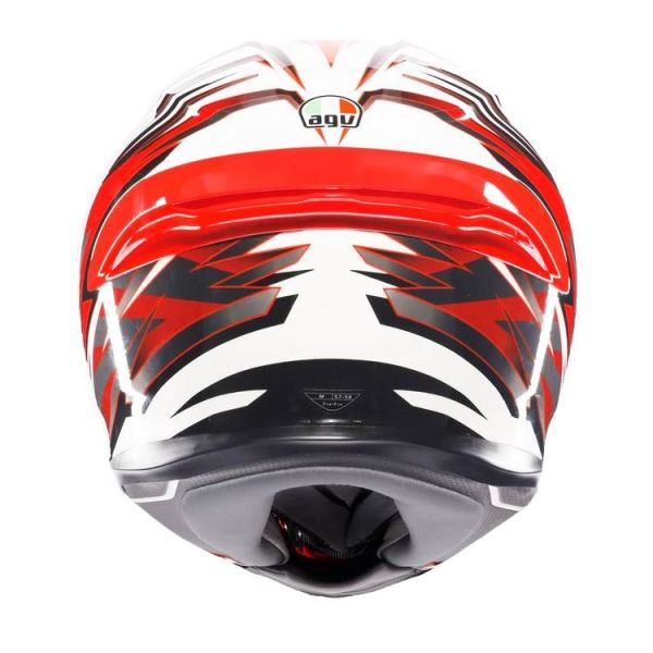 AGV K6 S Reeval White Red Grey + Kit Bluetooth Lokui K30