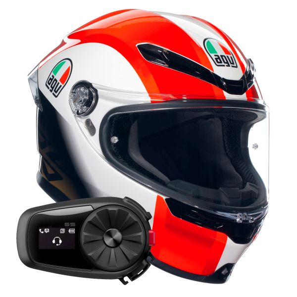 Integral AGV K6 S Replica SIC58 + Kit Bluetooth 5S Solo Integral AGV K6 S Replica SIC58 + Kit Bluetooth 5S Solo