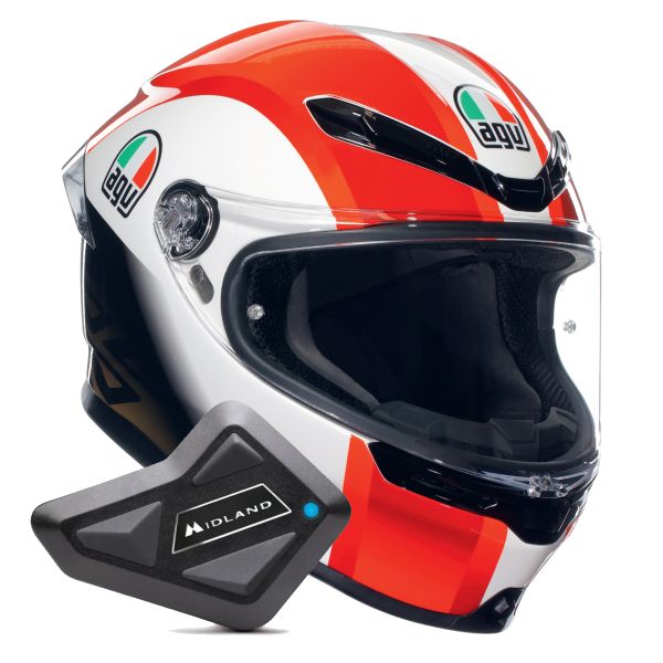 Integral AGV K6 S Replica SIC58 + Kit Bluetooth BT Mini