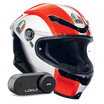 Integral AGV K6 S Replica SIC58 + Kit Bluetooth Lokui K30