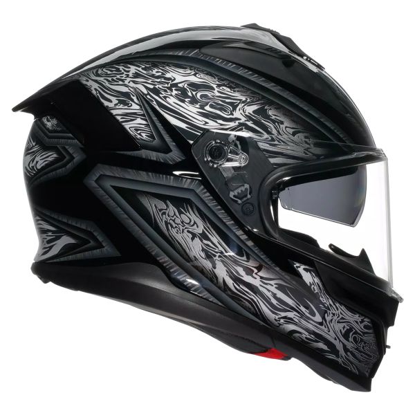 AGV K7 Damascus Black Silver