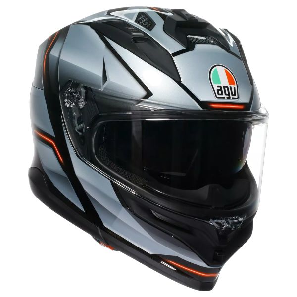 Integral AGV K7 Jaeger Black Silver