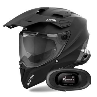 Integral Airoh Commander 2 Color Black Matt + Kit bluetooth 5R Lite Solo