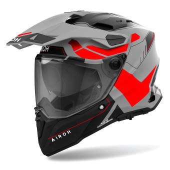 Airoh Commander 2 Reveal Red Fluo Matt + Kit bluetooth 5R Lite Solo