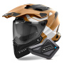 Casque Integral Airoh Commander 2 Reveal Sand Matt + Kit Bluetooth BT Mini