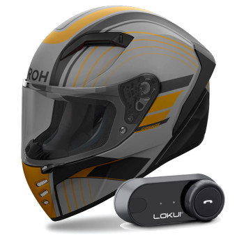 Integral Airoh Connor Achieve Bronze Matt + Kit Bluetooth Lokui K30