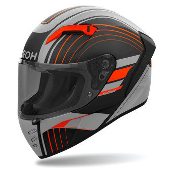 Airoh Connor Achieve Orange Matt + Kit bluetooth 5R Lite Solo