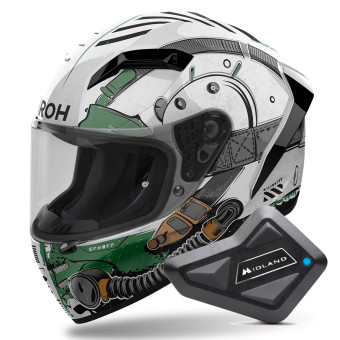 Integral Airoh Connor Alligator + Kit Bluetooth BT Mini