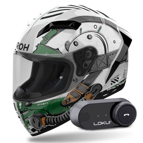 Integral Airoh Connor Alligator + Kit Bluetooth Lokui K30