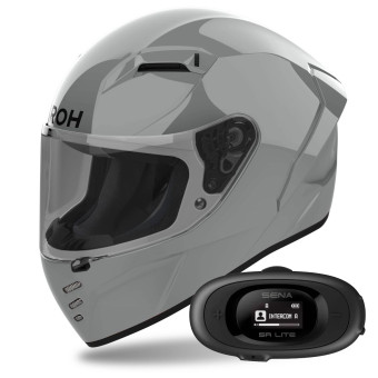 Integral Airoh Connor Color Cement Grey + Kit bluetooth 5R Lite Solo