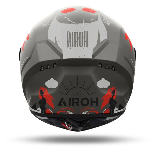 Airoh Connor Desperados Orange Matt + Kit Bluetooth Lokui K30