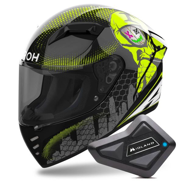 Integral Airoh Connor Gamer + Kit Bluetooth BT Mini