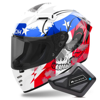 Integral Airoh Connor Nation + Kit Bluetooth BT Mini