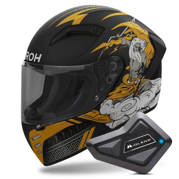 Integral Airoh Connor Zeus + Kit Bluetooth BT Mini Integral Airoh Connor Zeus + Kit Bluetooth BT Mini