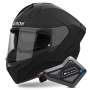 Casque Integral Airoh Matryx Color Black Matt + Kit Bluetooth BT Mini