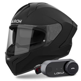 Integral Airoh Matryx Color Black Matt + Kit Bluetooth Lokui K30