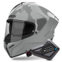 Casque Integral Airoh Matryx Color Cement Grey + Kit Bluetooth BT Mini