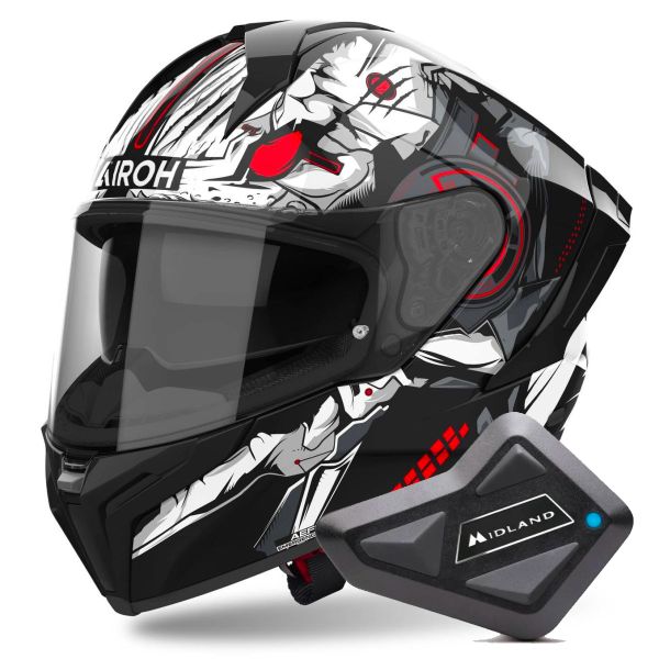 Integral Airoh Matryx Nytro Gloss + Kit Bluetooth BT Mini Integral Airoh Matryx Nytro Gloss + Kit Bluetooth BT Mini