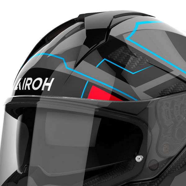 Airoh Matryx Rocket Blue Red