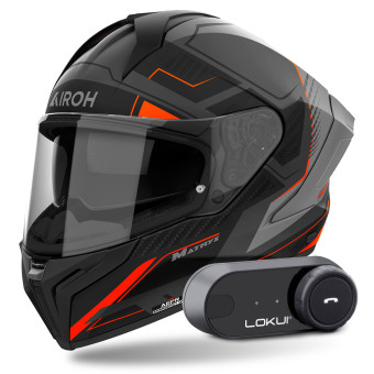 Integral Airoh Matryx Rocket Orange Matt + Kit Bluetooth Lokui K30