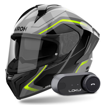 Integral Airoh Matryx Wide Yellow + Kit Bluetooth Lokui K30