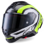 Casque Integral Alpinestars Supertech R10 Arius Black Silver Yellow Fluo Glossy