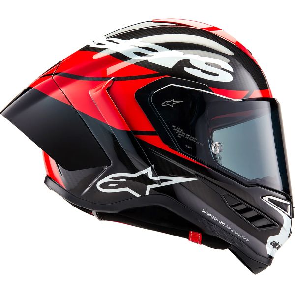 Alpinestars Supertech R10 Element Black Carbon Bright Red White