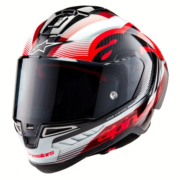 Integral Alpinestars Supertech R10 Team Black Carbon Red White