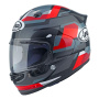 Casque Integral Arai Quantic Abstract Red Grey Black