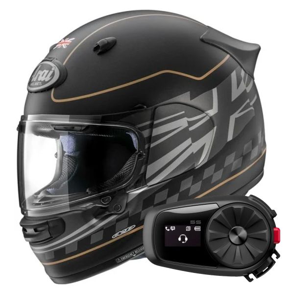 Integral Arai Quantic Dark Citizen + Kit Bluetooth 5S Solo