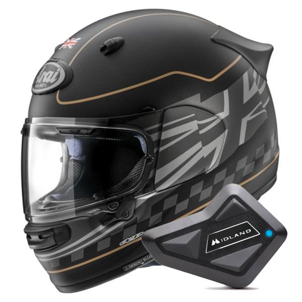 Integral Arai Quantic Dark Citizen + Kit Bluetooth BT Mini Integral Arai Quantic Dark Citizen + Kit Bluetooth BT Mini