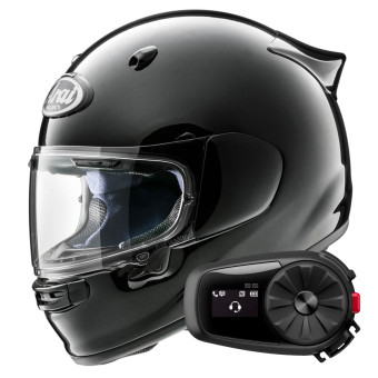 Integral Arai Quantic Diamond Black + Kit Bluetooth 5S Solo