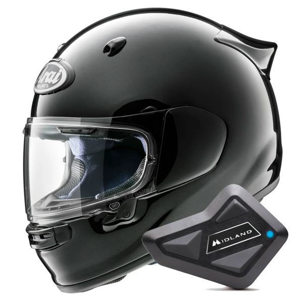 Integral Arai Quantic Diamond Black + Kit Bluetooth BT Mini Integral Arai Quantic Diamond Black + Kit Bluetooth BT Mini