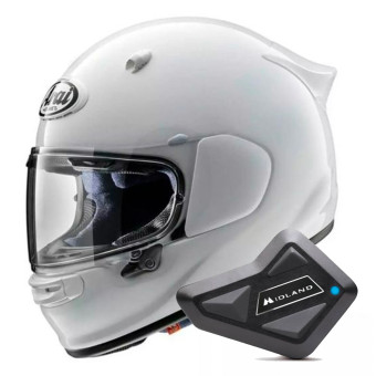Integral Arai Quantic Diamond White + Kit Bluetooth BT Mini