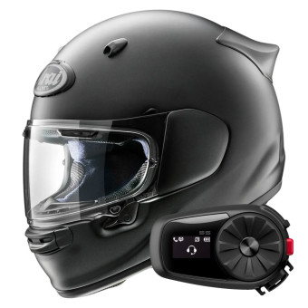 Integral Arai Quantic Frost Black + Kit Bluetooth 5S Solo